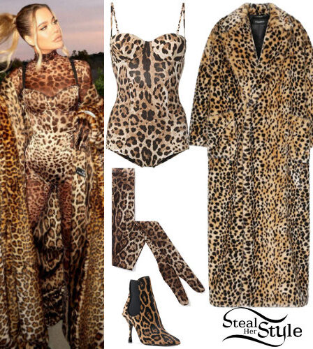Khloé Kardashian: Leopard Outfit