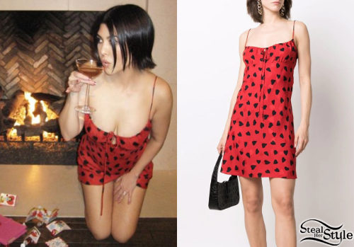 Kourtney Kardashian: Red Dresses