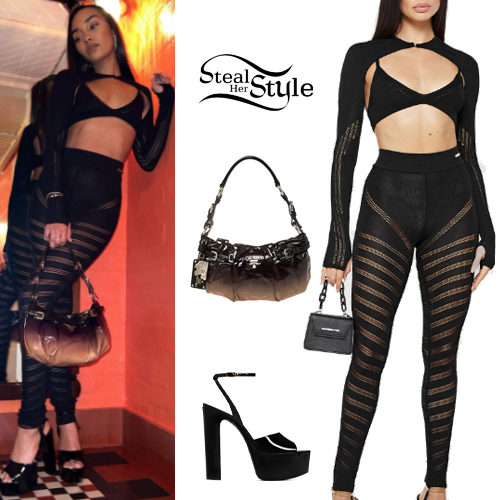 Leigh-Anne Pinnock: Knitted Top and Leggings