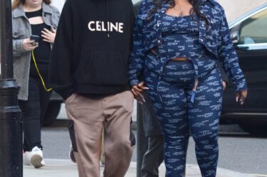 Lizzo, Myke Wright, Mules, Sneakers, Celebrity Couple Style