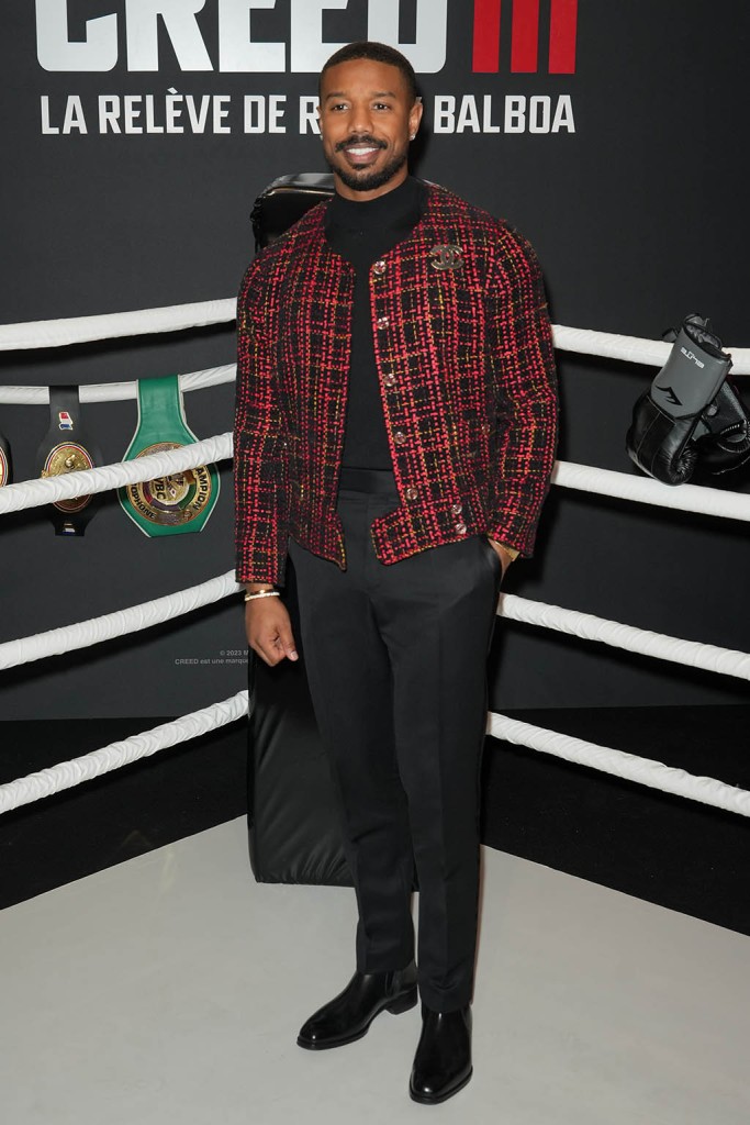 Michael B. Jordan, Creed III photocall, Boots, Celebrity Style