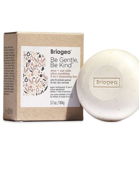 Briogeo Be Gentle, Be Kind Aloe + Oat Milk Ultra Soothing 3-in-1 Cleansing Bar