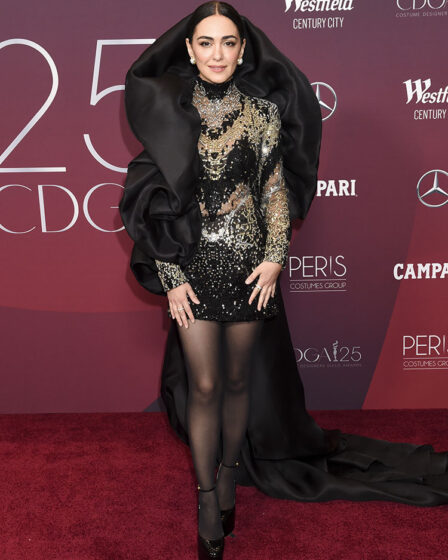 Nazanin Boniadi Wore Elie Saab Haute Couture To The 2023 Costume Designers Guild Awards