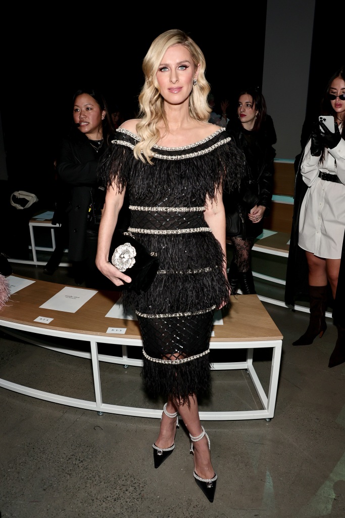 NEW YORK, NEW YORK - FEBRUARY 14: Nicky Hilton Rothschild attends the Pamella Roland show during New York Fashion Week: The Shows at Gallery at Spring Studios on February 14, 2023 in New York City. (Photo by Jamie McCarthy/Getty Images for NYFW: The Shows)
