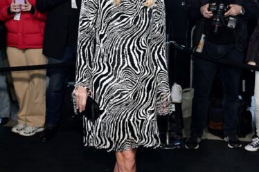 Nicky Hilton Rothschild attends the Michael Kors Collection fall 2023 runway show on Feb. 15, 2023 in New York.