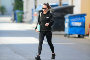 Olivia Wilde photographed post-workout while in Los Angeles on Feb. 21, 2023.