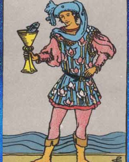 Page of cups tarot card