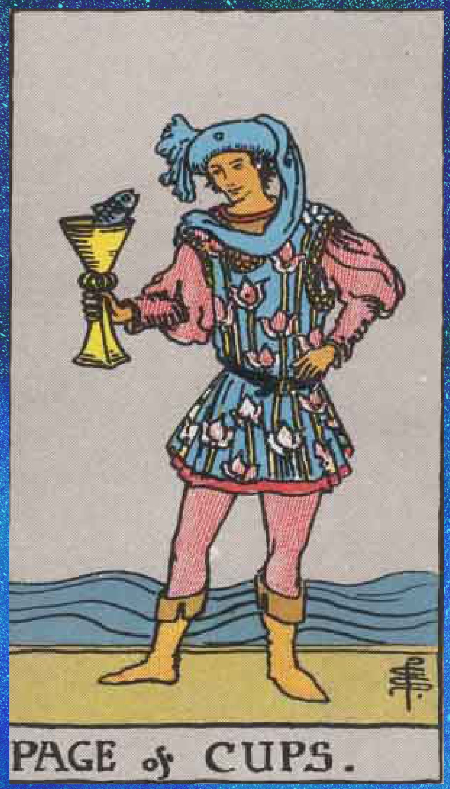 Page of cups tarot card