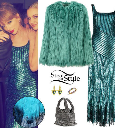Taylor Swift: Sequin Dress, Green Coat