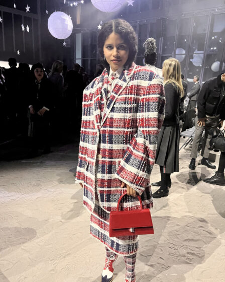 Zazie Beetz Makes Contact With Aliens at Thom Browne FW23