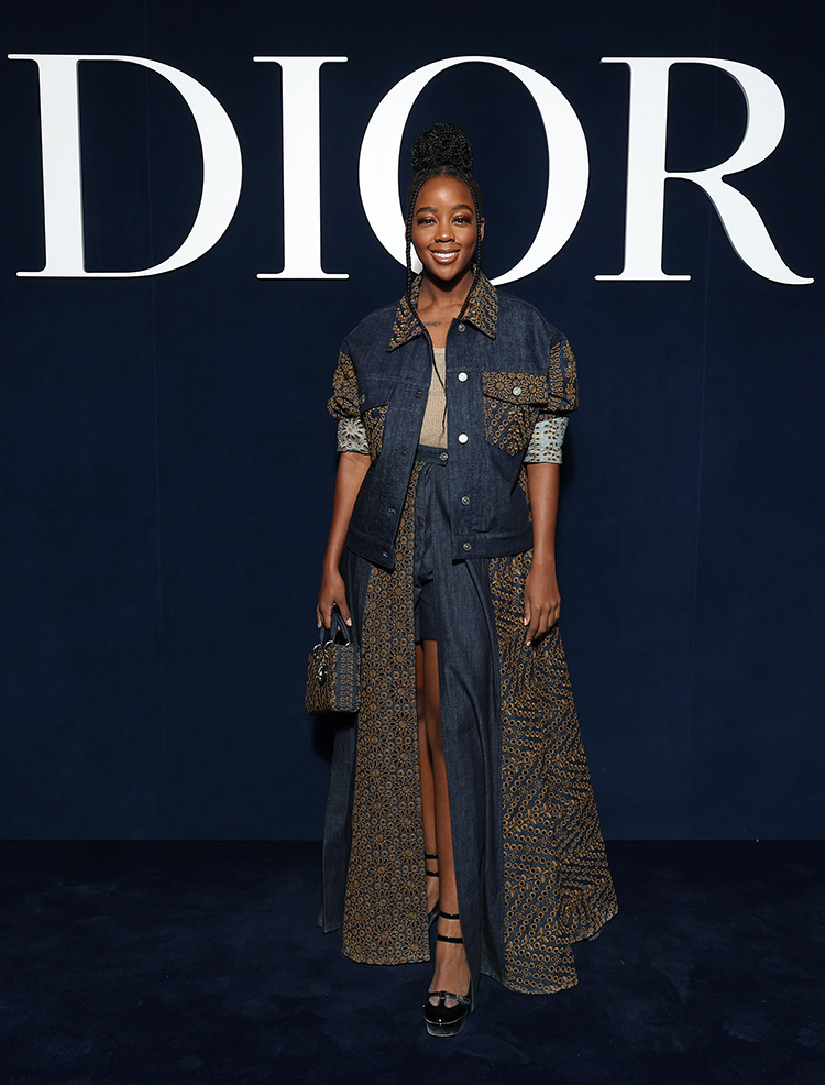 Thuso Mbedu attends the Christian Dior Womenswear Fall Winter 2023-2024