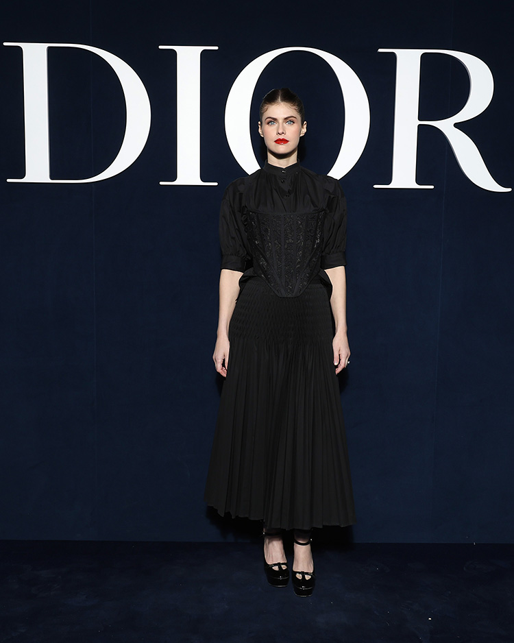 Alexandra Daddario attends the Christian Dior Womenswear Fall Winter 2023-2024
