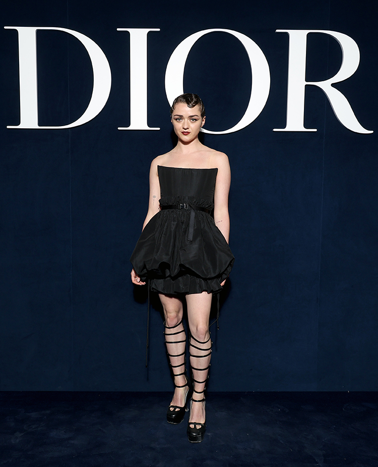Maisie Williams attends the Christian Dior Womenswear Fall Winter 2023-2024 