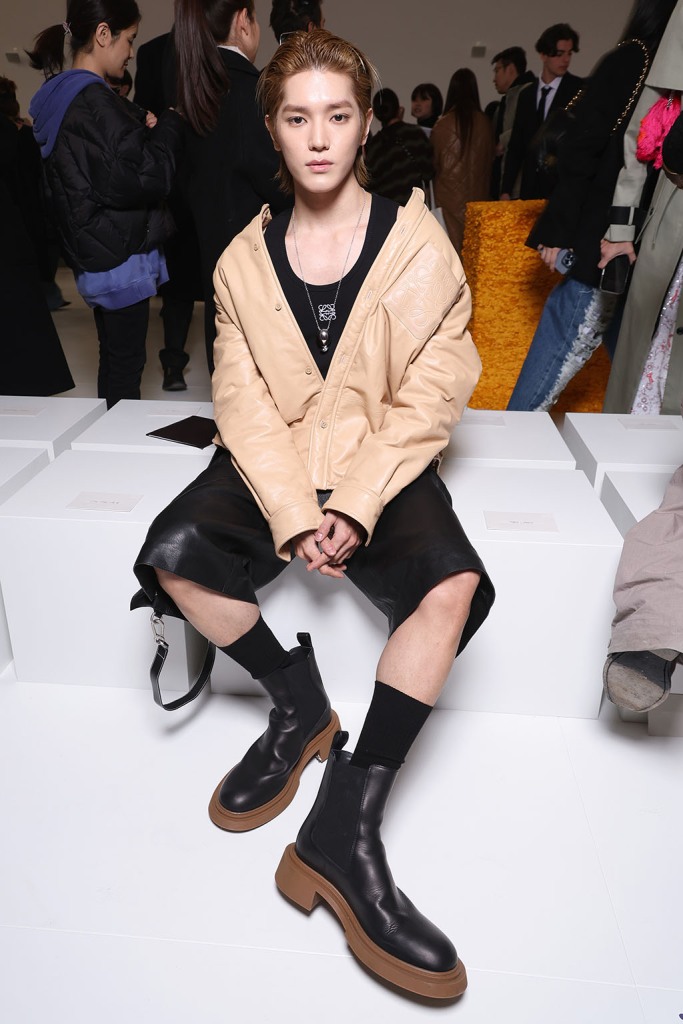 Taeyong attends the Loewe fall 2023 show as part of Paris Fashion Week on March 03, 2023 in Paris.