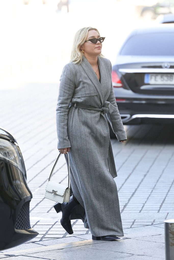 Florence Pugh is seen in Paris on March 03, 2023.