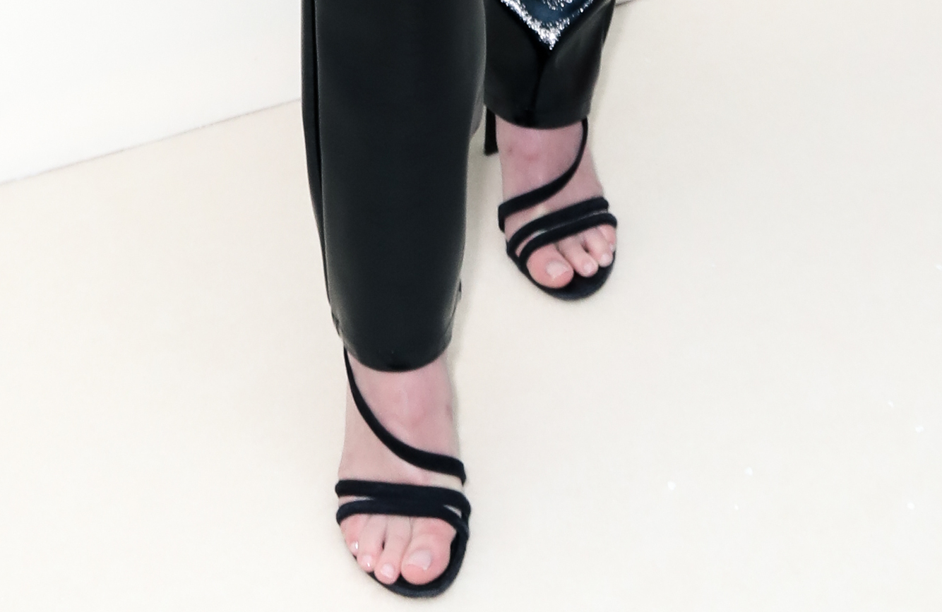 sophie turner, paris fashion week, LVMH Prize 2023, strappy black sandals