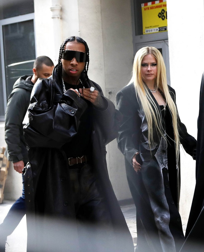 Avril Lavigne, Tyga, Y/Project Fashion Show, Paris Fashion Week, Boots