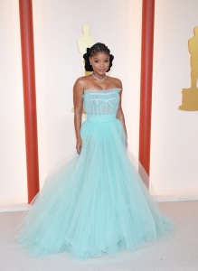 HOLLYWOOD, CALIFORNIA - MARCH 12: Halle Bailey attends the 95th Annual Academy Awards on March 12, 2023 in Hollywood, California. (Photo by Kevin Mazur/Getty Images)