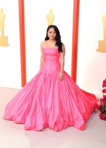 HOLLYWOOD, CALIFORNIA - MARCH 12: Stephanie Hsu attends the 95th Annual Academy Awards on March 12, 2023 in Hollywood, California. (Photo by Kayla Oaddams/WireImage )