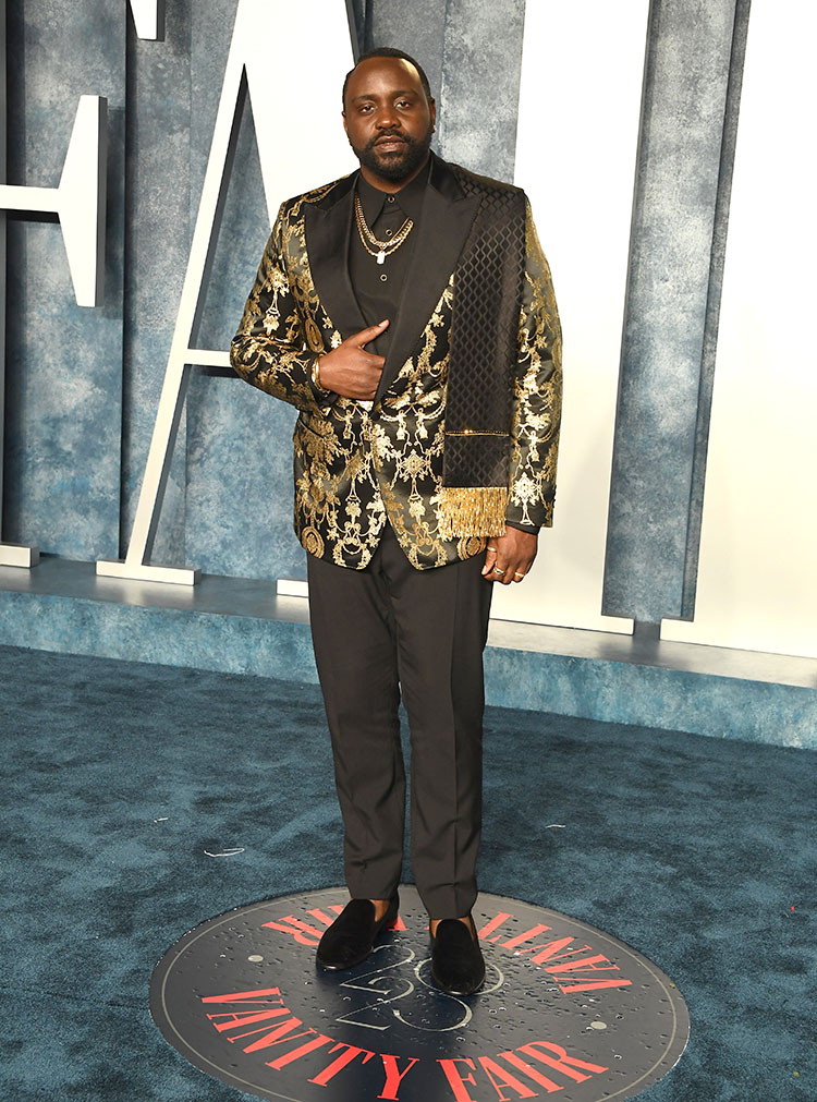 Brian Tyree Henry arrives at the Vanity Fair Oscar Party 