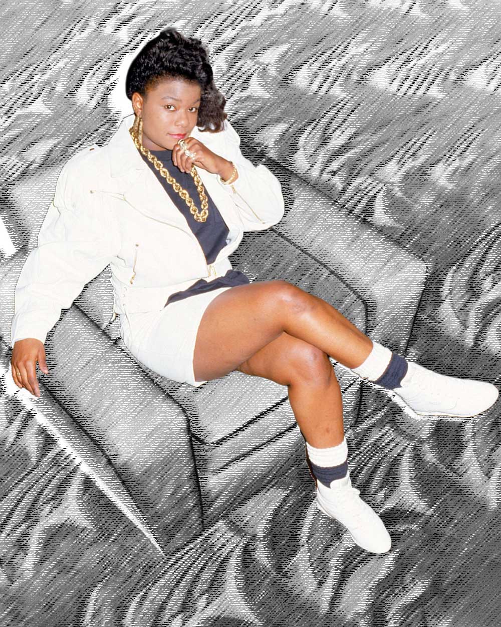Roxanne Shante 80s Hip-hop fashion style in 1988
