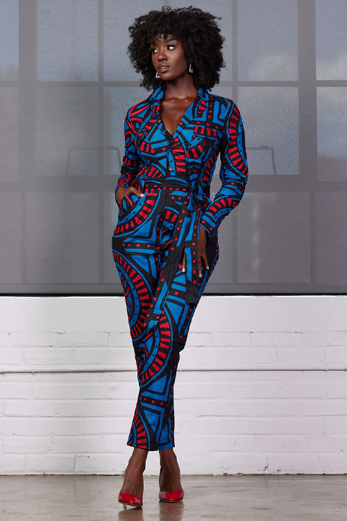 Shoyebi Women's African Print Jumpsuit
