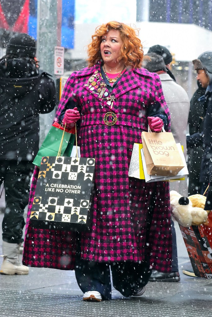 Melissa McCarthy is seen at the film set of the 