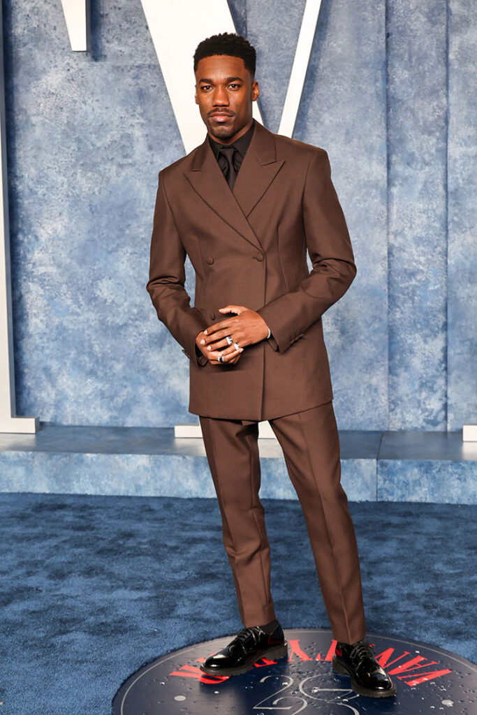 Giveon 
Prada
2023 Vanity Fair Oscar Party Menswear