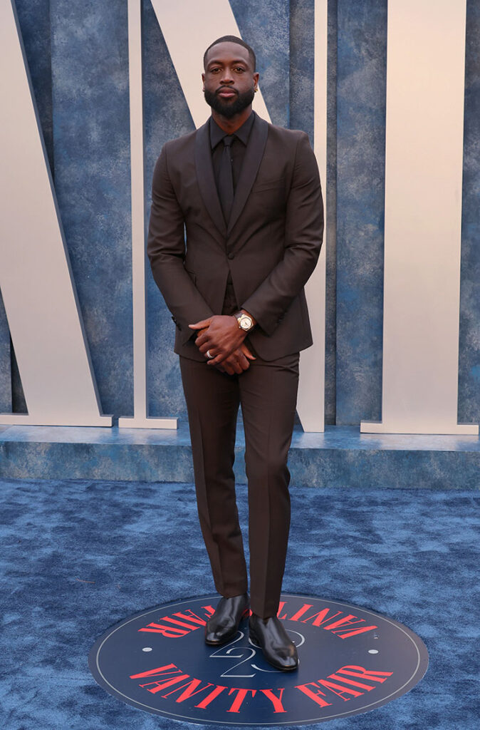 Dwayne Wade 
Prada
2023 Vanity Fair Oscar Party Menswear