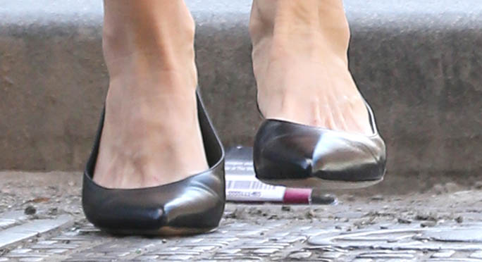 Katie Holmes, New York City, Ballet Flats, Celebrity Style 