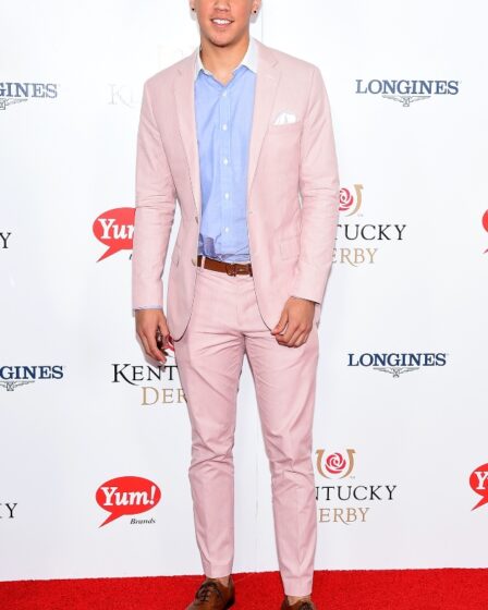 devin booker, kentucky derby, 2015, pink suit