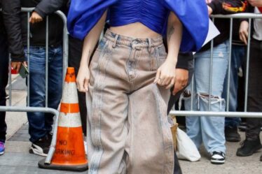 NEW YORK, NY - MARCH 23: Dove Cameron is seen arriving at 'Live with Kelly and Ryan' Show on March 23, 2023 in New York City. (Photo by MediaPunch/Bauer-Griffin/GC Images)