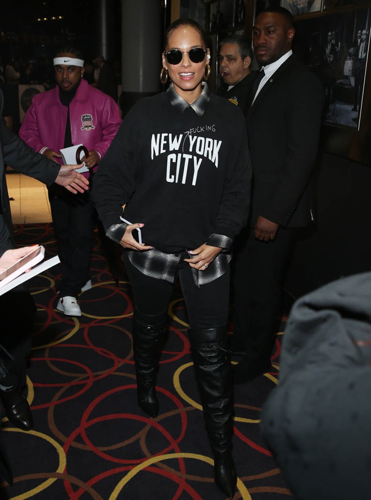 Alicia Keys, A Thousand and One Premiere, Knee-High Boots, New York City