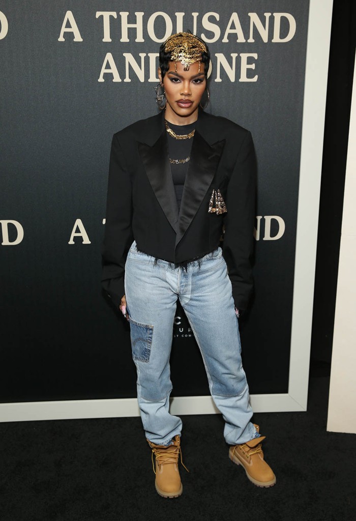Teyana Taylor, A Thousand and One Premiere, Red Carpet, Timberland Boots