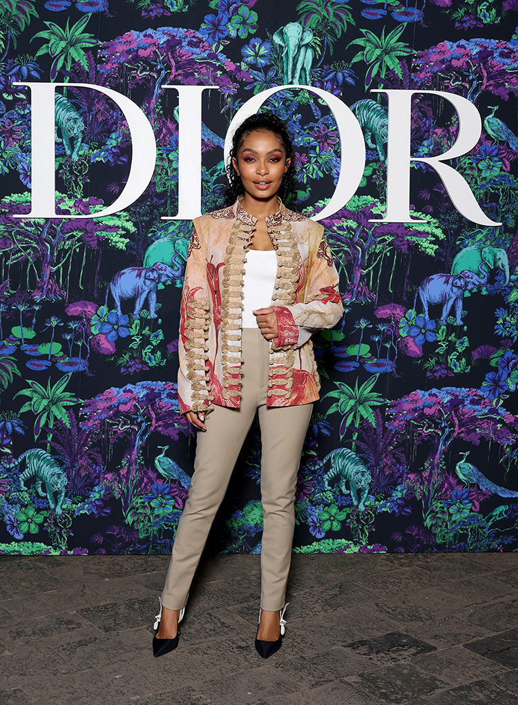 Yara Shahidi attends the Christian Dior Womenswear Fall 2023