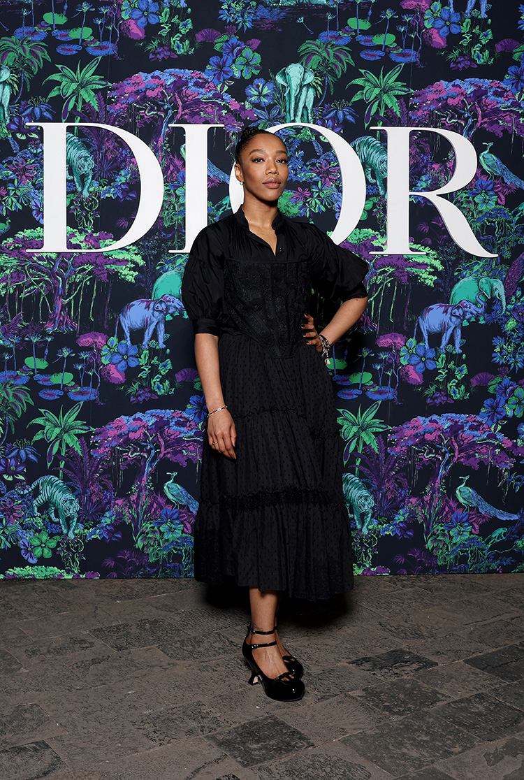 Naomi Ackie attends the Christian Dior Womenswear Fall 2023 show 