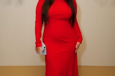 Ashley Graham attends the Victoria Beckham fall 2023 show during Paris Fashion Week on March 03, 2023 in Paris.