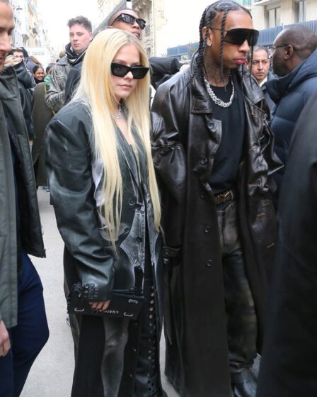 Avril Lavigne, Tyga, Y/Project Fashion Show, Paris Fashion Week, Boots