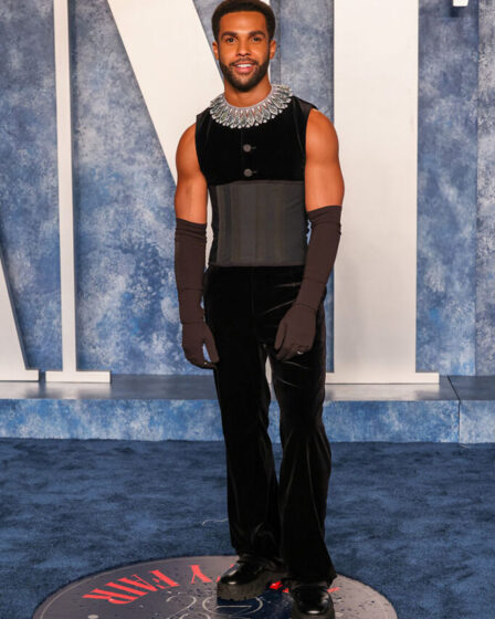 Lucien Laviscount attends the 2023 Vanity Fair Oscar Party

Dolce & Gabbana