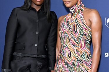 BEVERLY HILLS CALIFORNIA  MARCH 30 Zaya Wade and Gabrielle Union attend the 34th Annual GLAAD Media Awards Los Angeles...