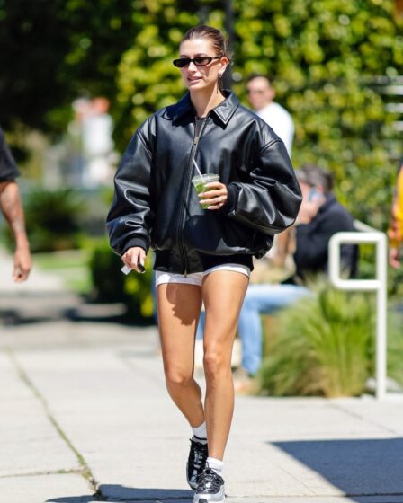 LOS ANGELES, CA - MARCH 28: Hailey Bieber is seen on March 28, 2023 in Los Angeles, California. (Photo by Rachpoot/Bauer-Griffin/GC Images)