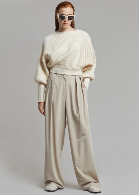 The Frankie Shop Tansy Pleated Trousers