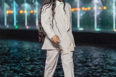 Law Roach walking Boss spring 2023 runway show in Miami on March 15, 2023.