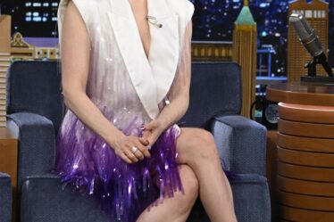 THE TONIGHT SHOW STARRING JIMMY FALLON -- Episode 1812 -- Pictured: Actress Lucy Liu during an interview on Friday, March 10, 2023 -- (Photo by: Todd Owyoung/NBC via Getty Images)