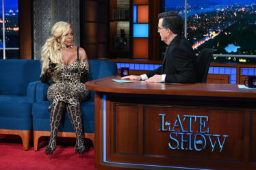 Mary J. Blige, The Late Show with Stephen Colbert, Dolce & Gabbana, Sock Boots
