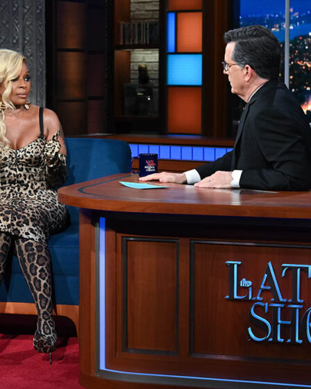 Mary J. Blige, The Late Show with Stephen Colbert, Dolce & Gabbana, Sock Boots