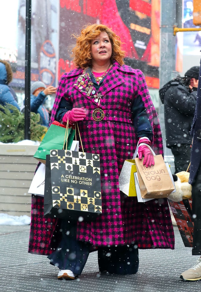 Melissa McCarthy is seen at the film set of the 