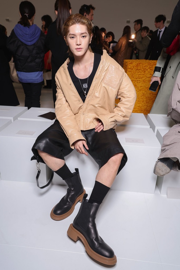 Taeyong attends the Loewe fall 2023 show as part of Paris Fashion Week on March 03, 2023 in Paris.