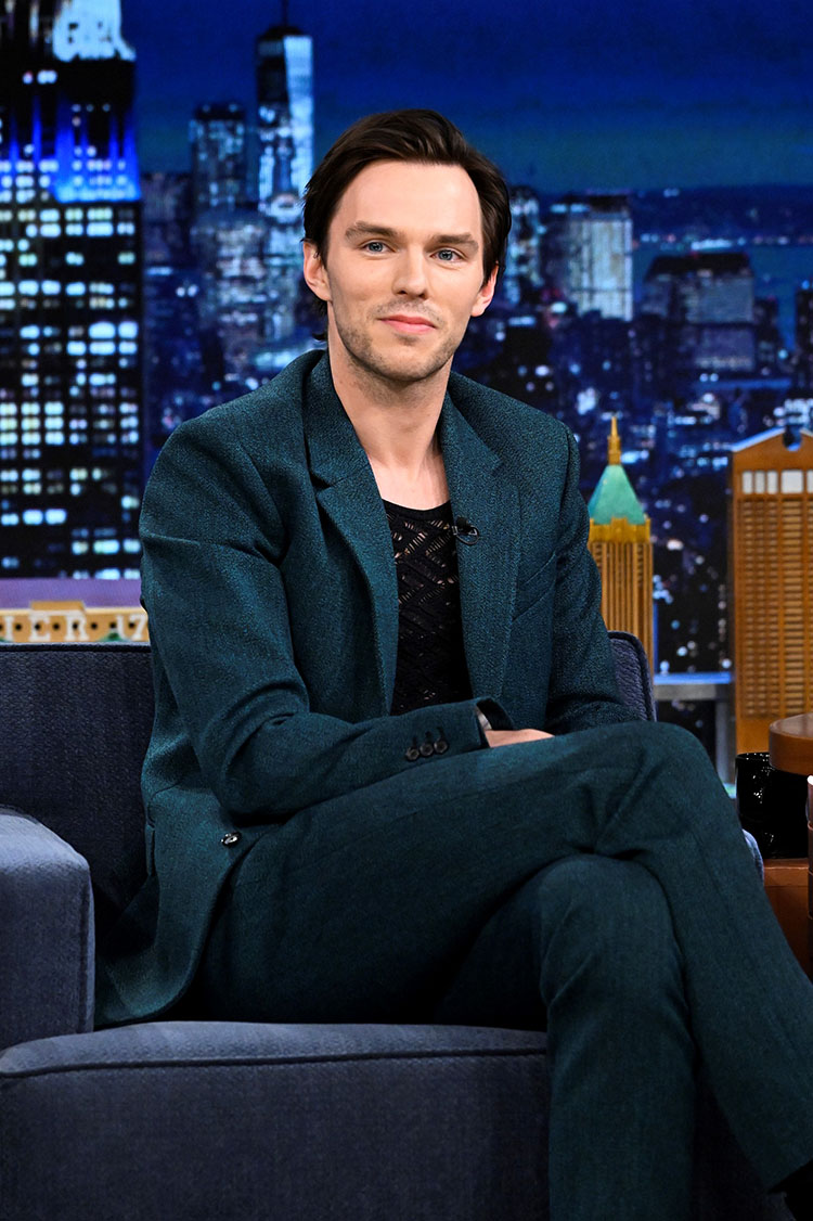 Nicholas Hoult Wore Versace On The Tonight Show Starring Jimmy Fallon