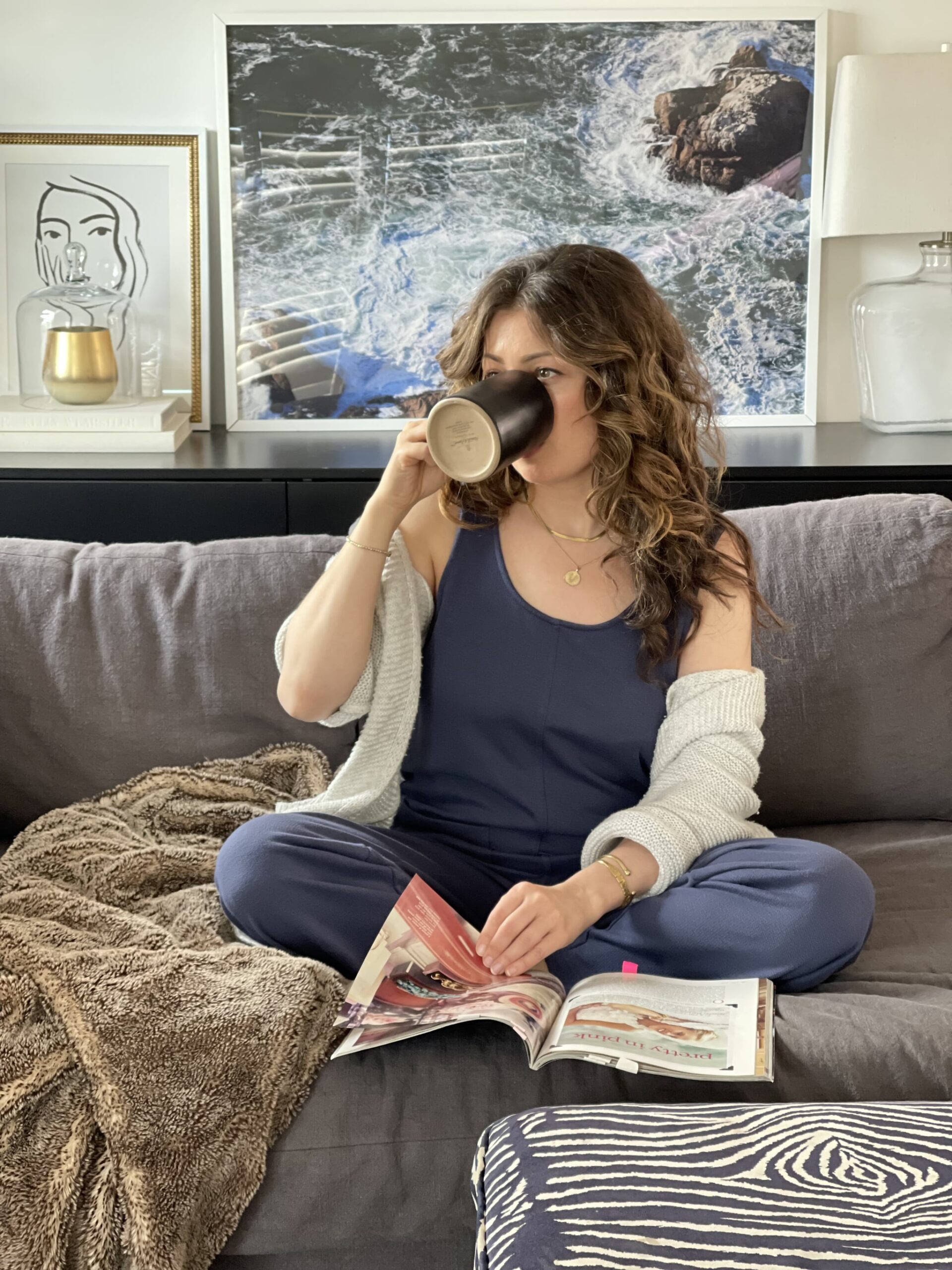 Old Navy Marled Fleece Lounge Jumpsuit Review | Photos
